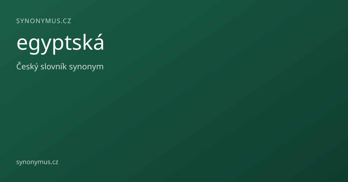 Náhled odkazu: egyptská