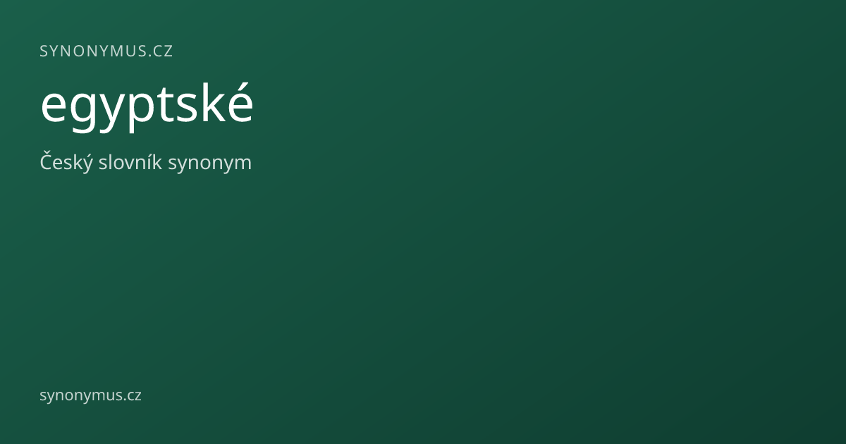 Náhled odkazu: egyptské