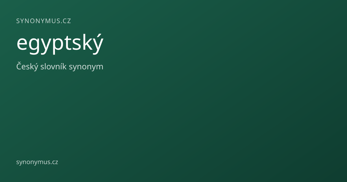 Náhled odkazu: egyptský