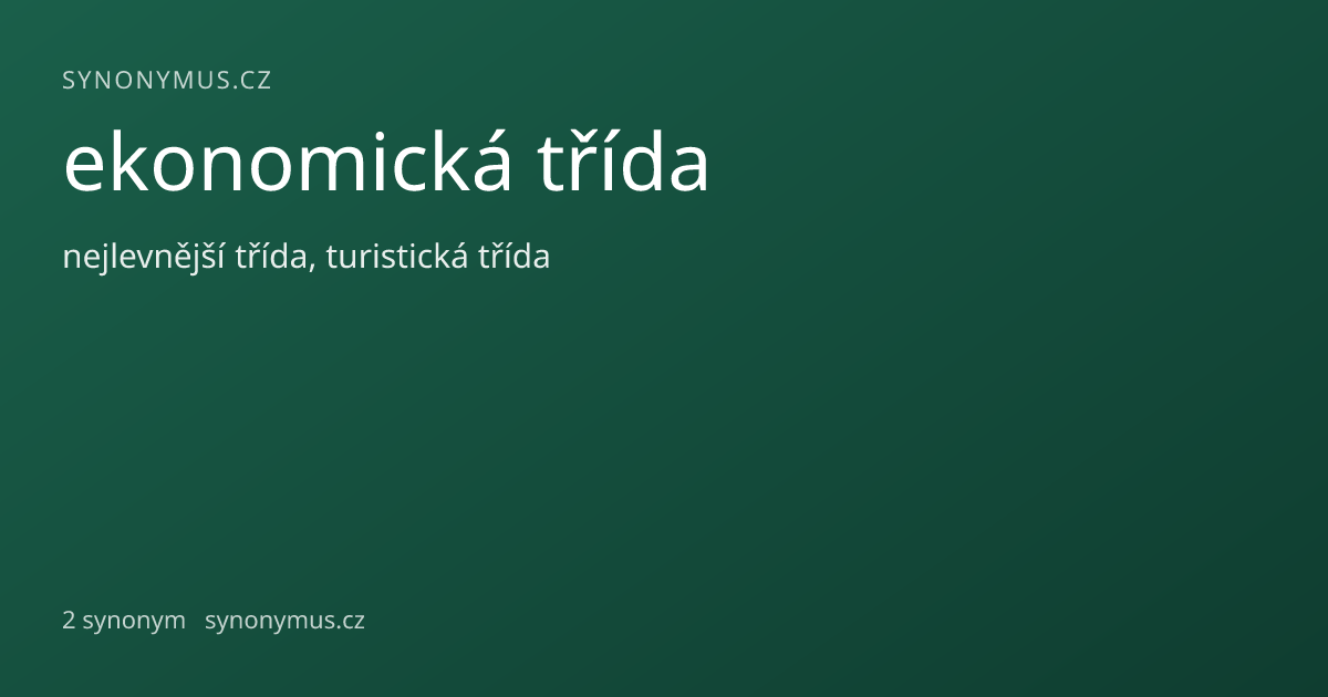 Náhled odkazu: ekonomická třída
