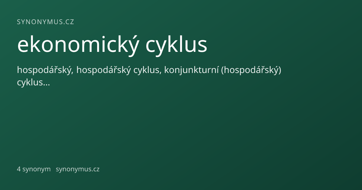 Náhled odkazu: ekonomický cyklus
