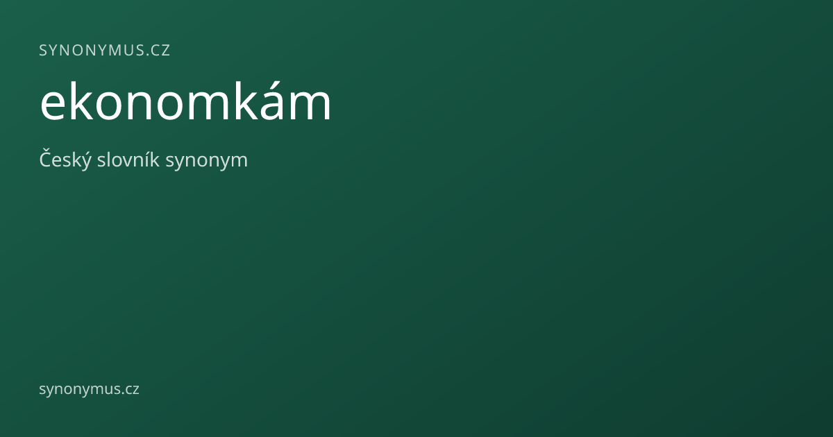 Náhled odkazu: ekonomkám