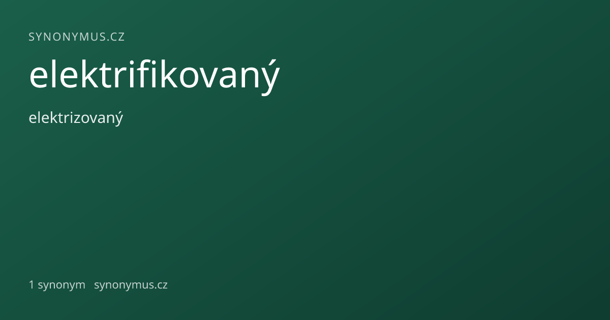 Náhled odkazu: elektrifikovaný