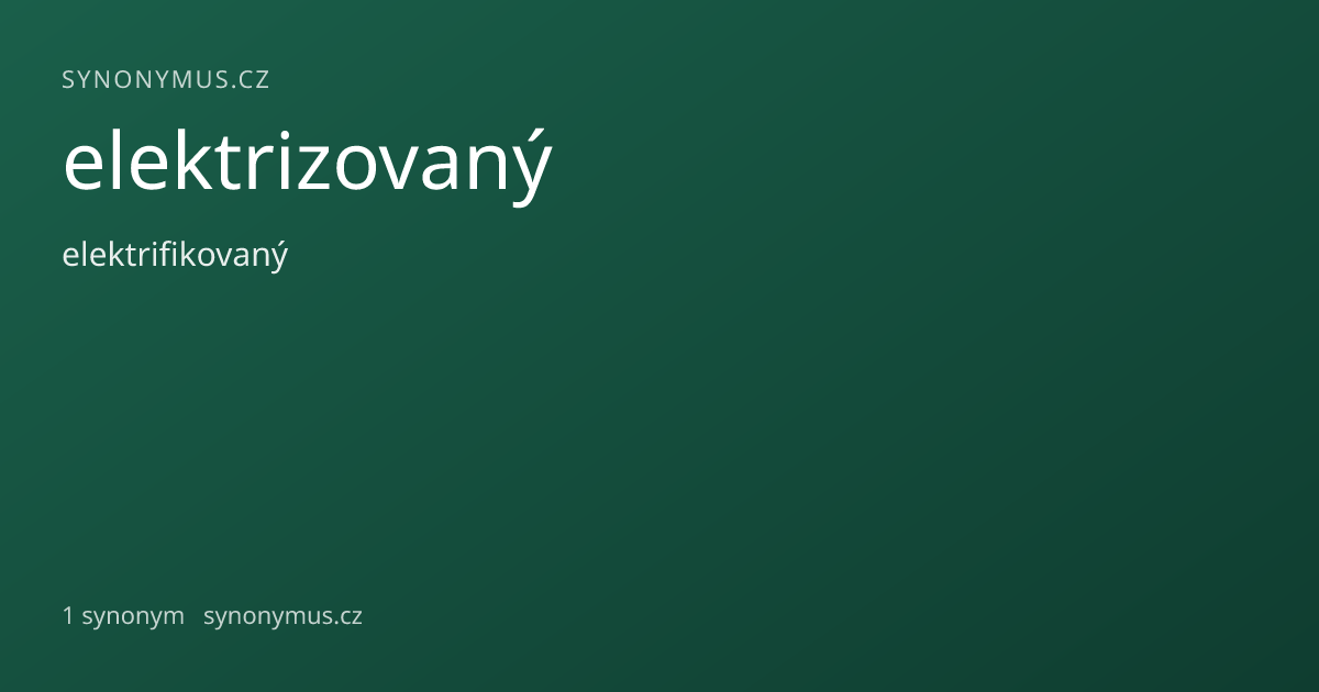 Náhled odkazu: elektrizovaný