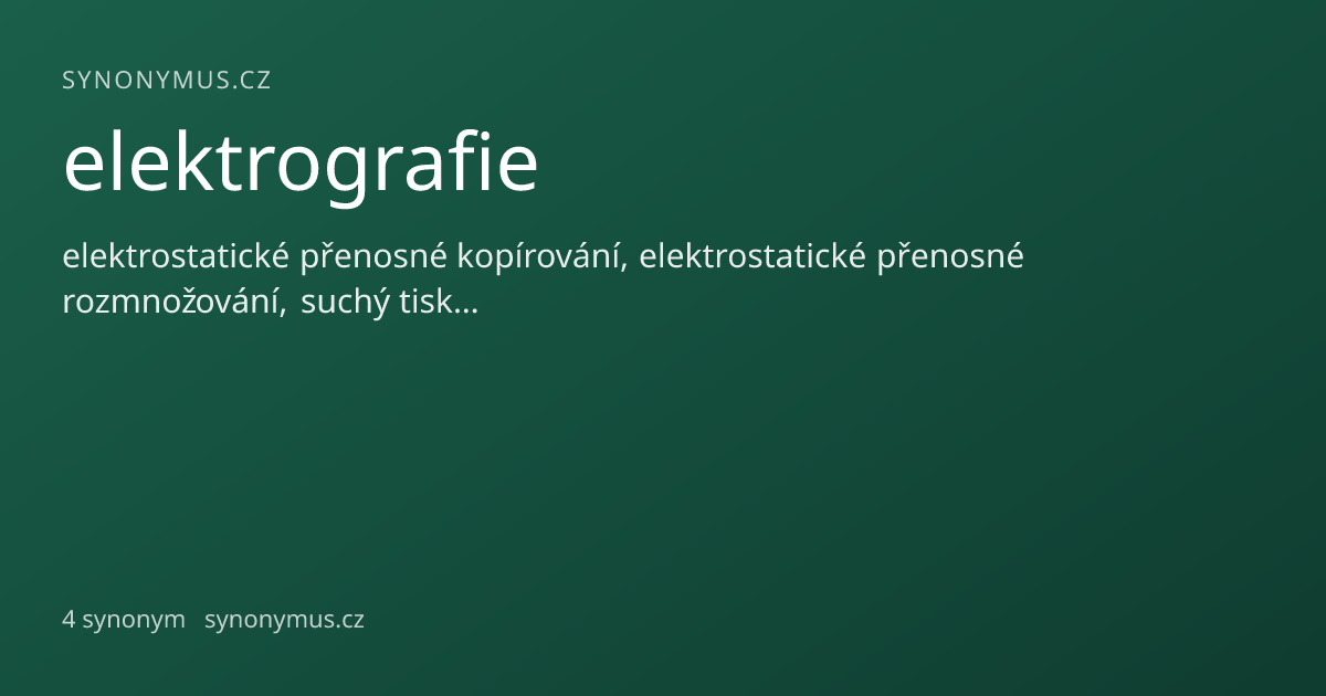 Náhled odkazu: elektrografie