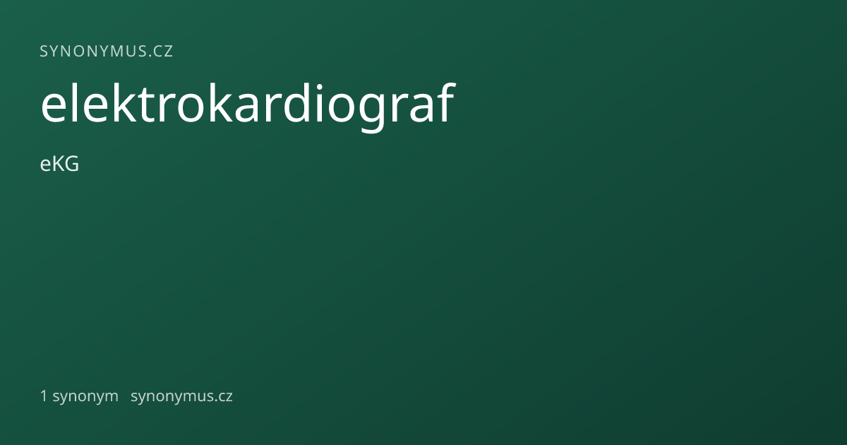 Náhled odkazu: elektrokardiograf
