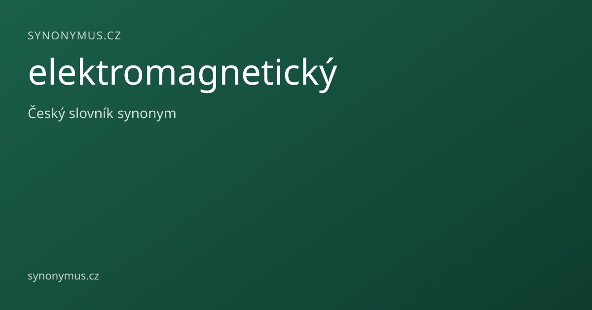 Náhled odkazu: elektromagnetický