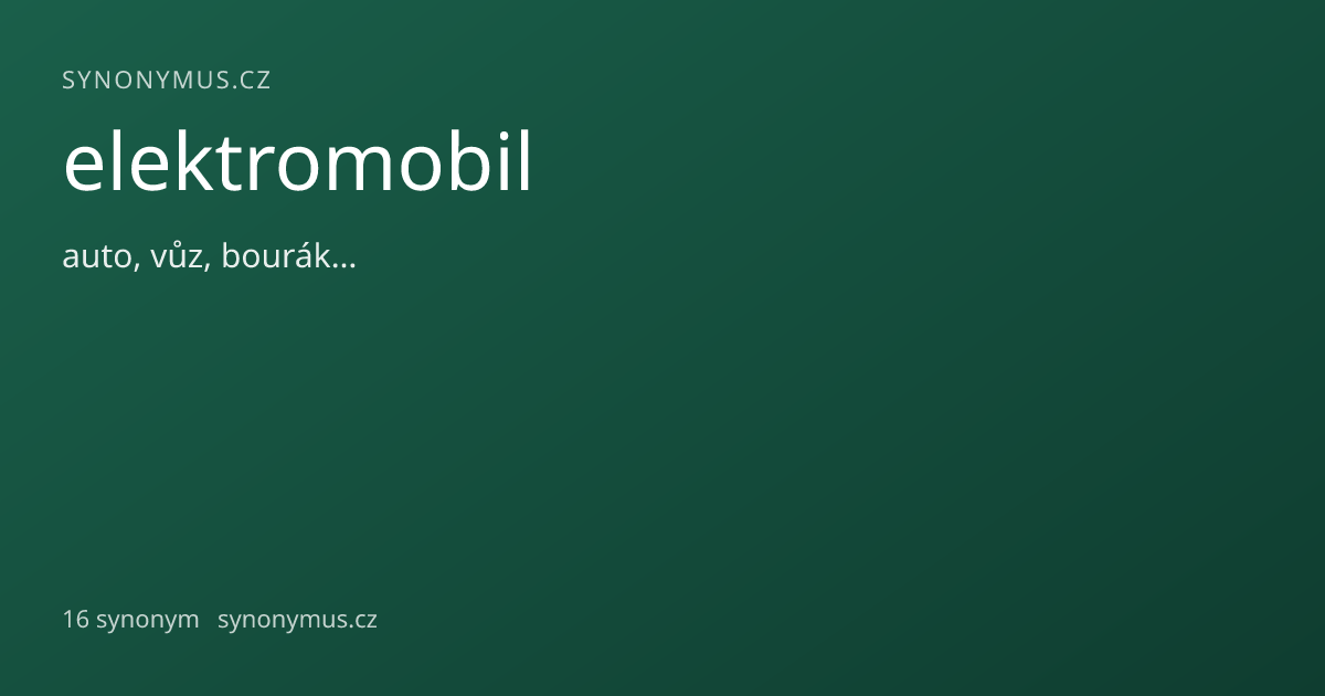 Náhled odkazu: elektromobil