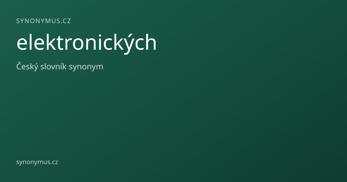 Náhled odkazu: elektronických