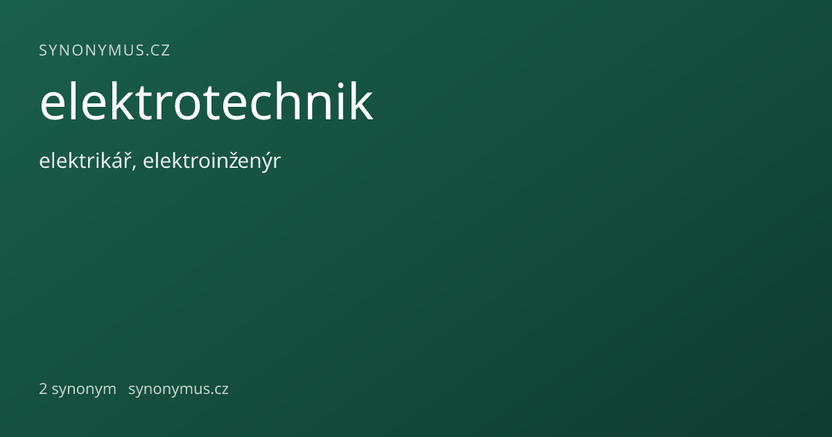 Náhled odkazu: elektrotechnik