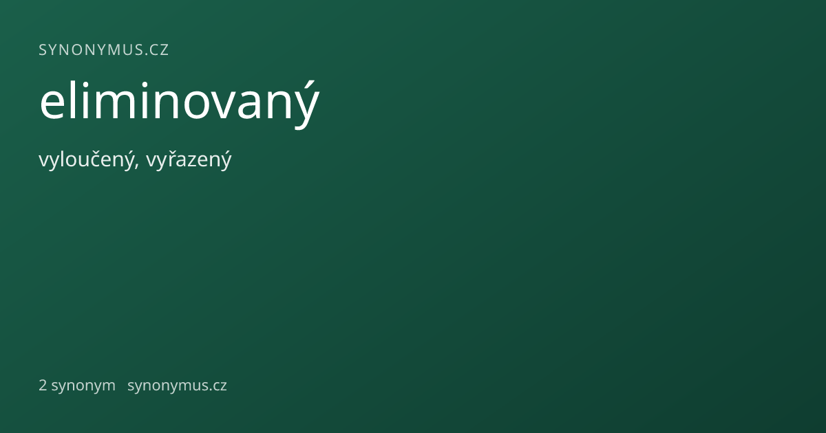 Náhled odkazu: eliminovaný