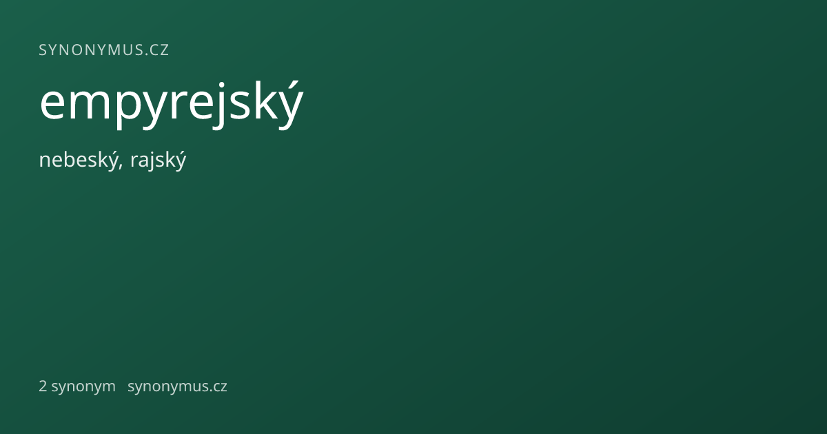 Náhled odkazu: empyrejský