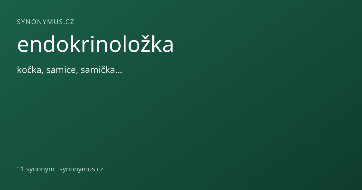 Náhled odkazu: endokrinoložka