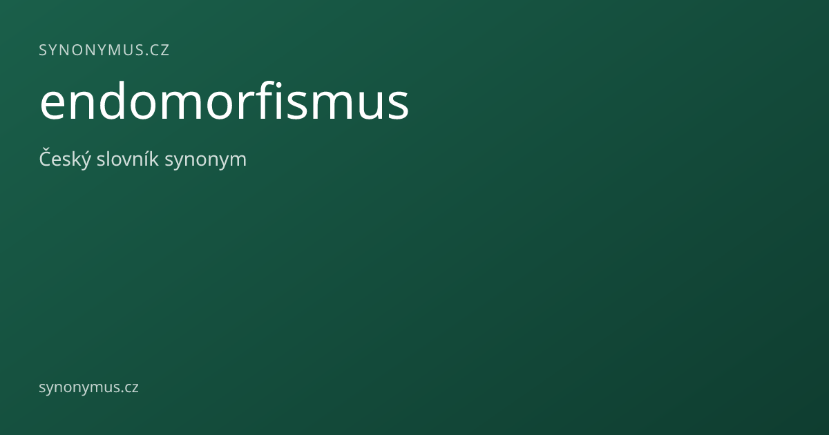 Náhled odkazu: endomorfismus