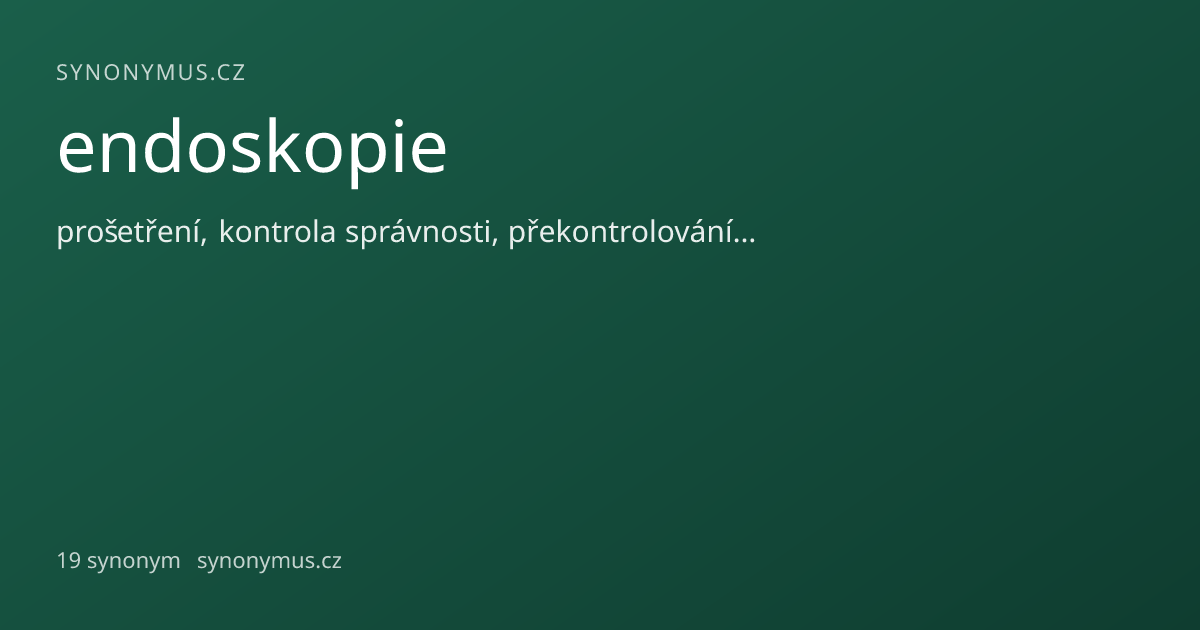 Náhled odkazu: endoskopie