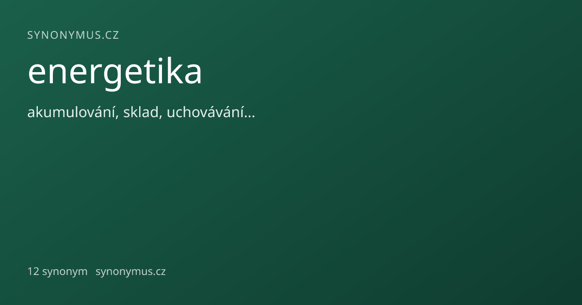 Náhled odkazu: energetika