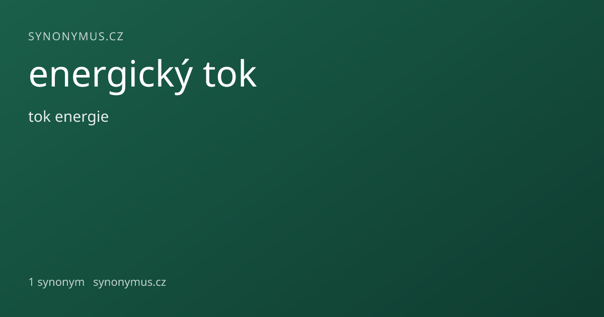 Náhled odkazu: energický tok
