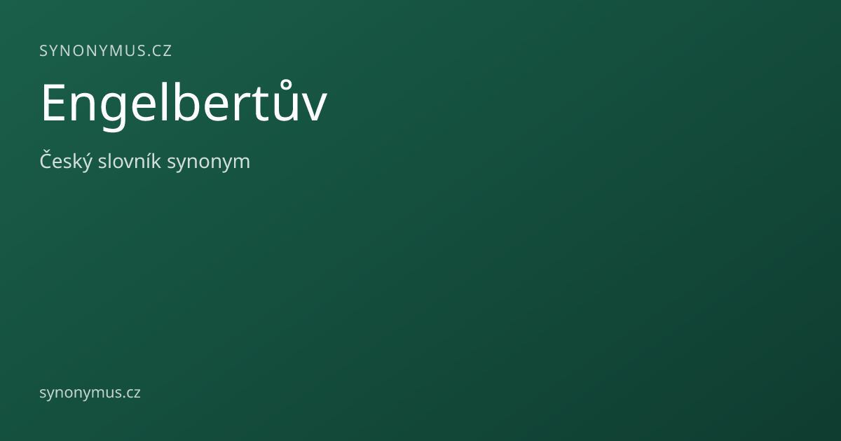 Náhled odkazu: Engelbertův