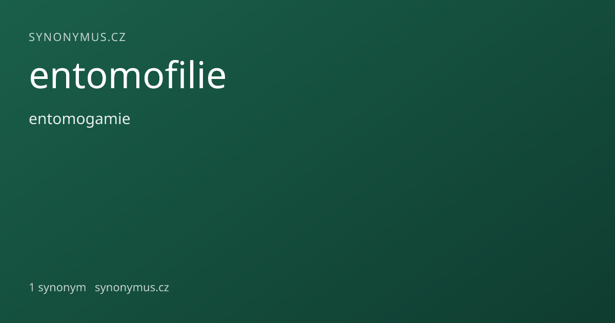 Náhled odkazu: entomofilie