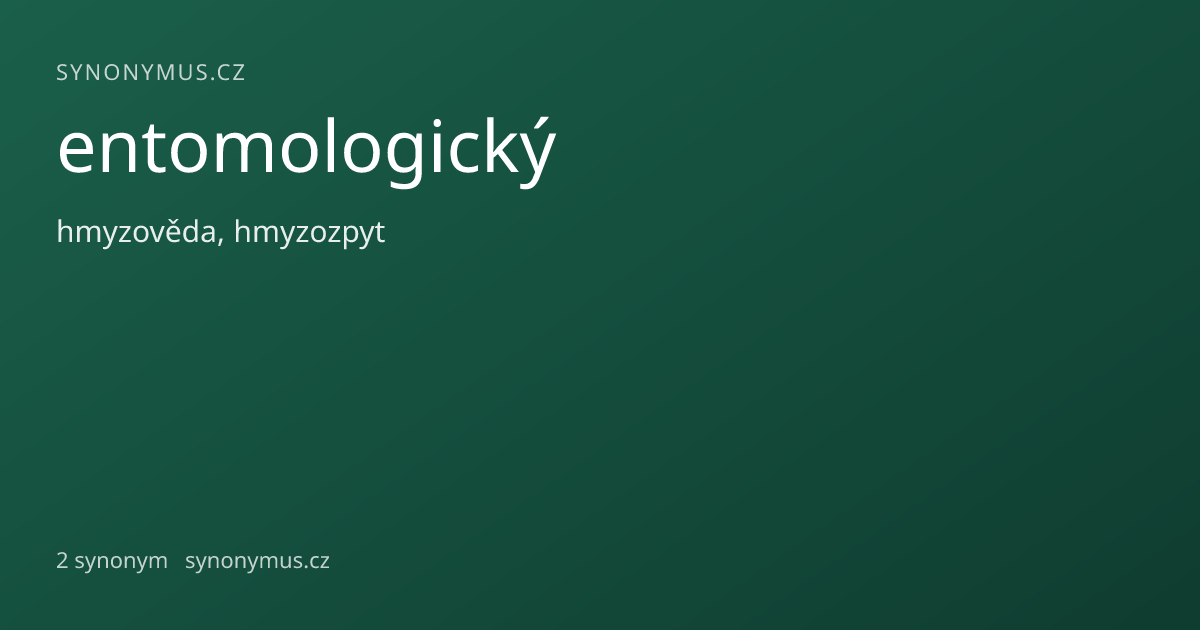 Náhled odkazu: entomologický