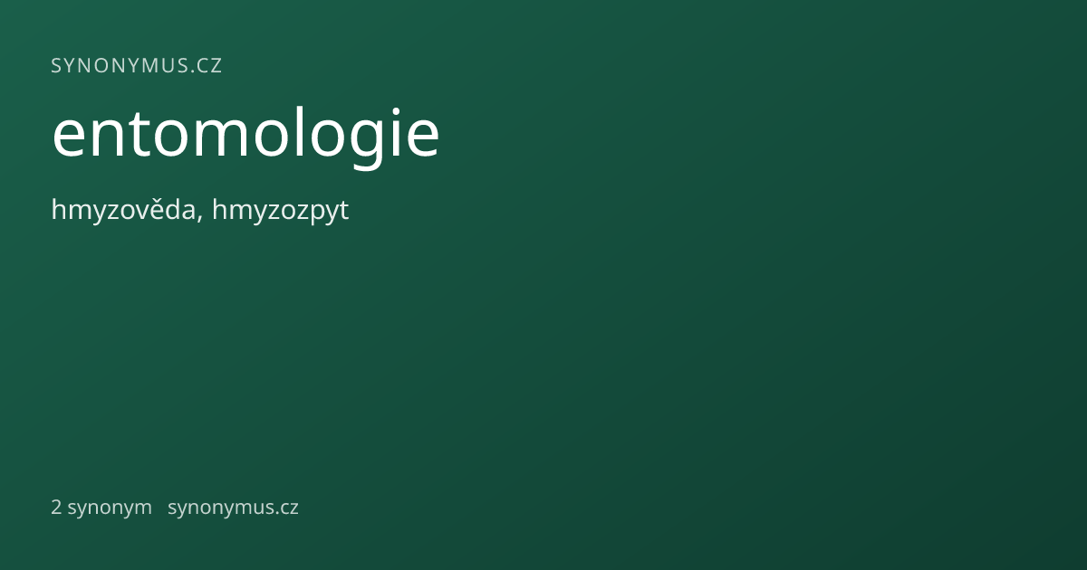 Náhled odkazu: entomologie