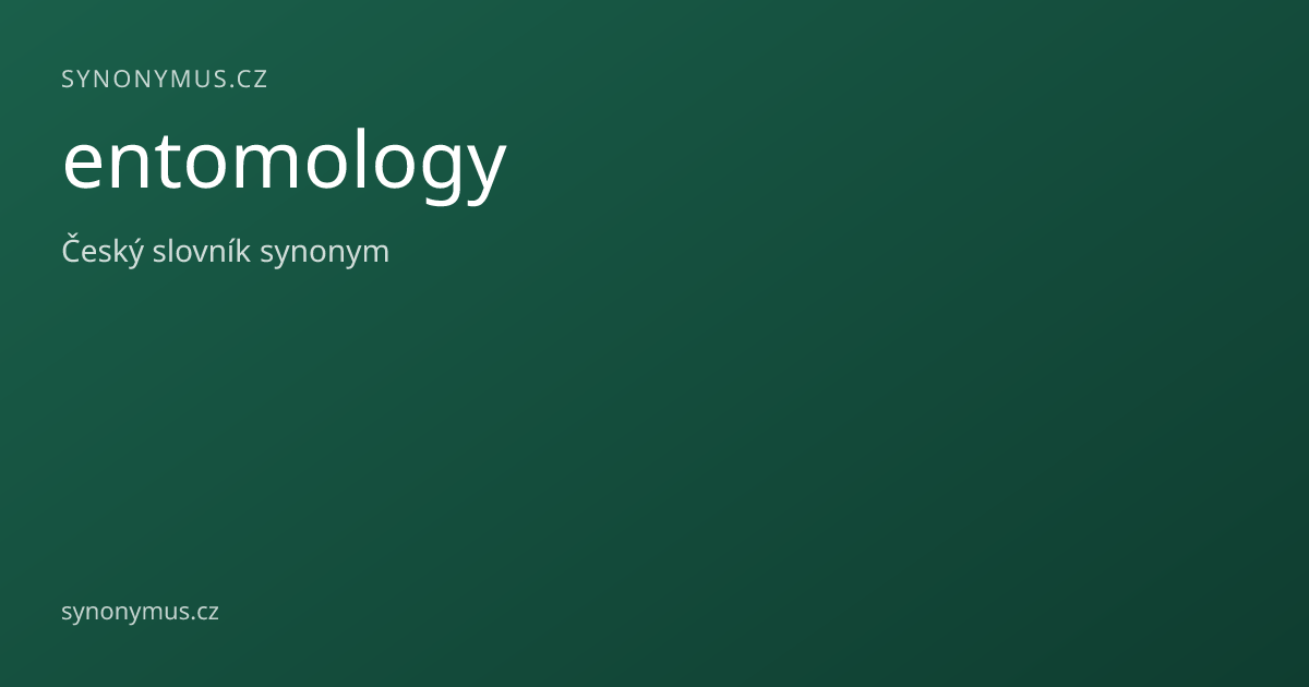 Náhled odkazu: entomology