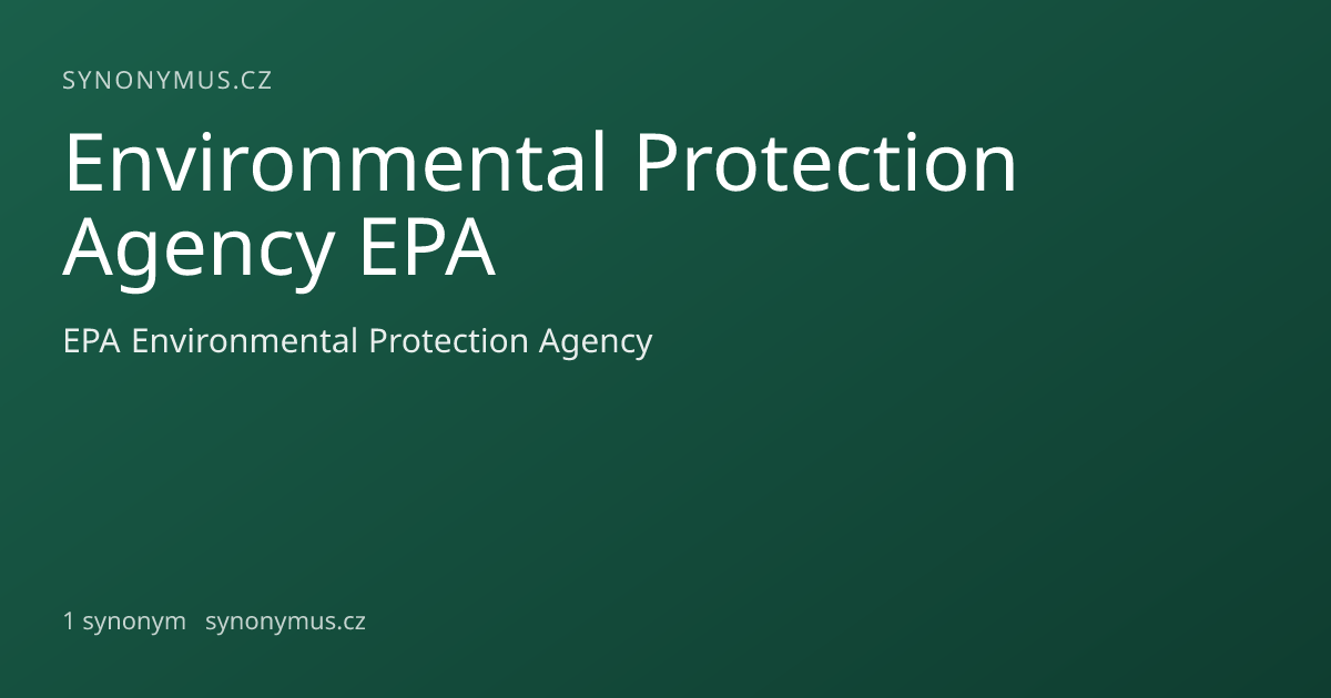 Náhled odkazu: Environmental Protection Agency EPA