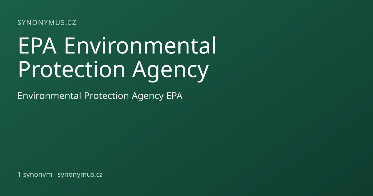 Náhled odkazu: EPA Environmental Protection Agency