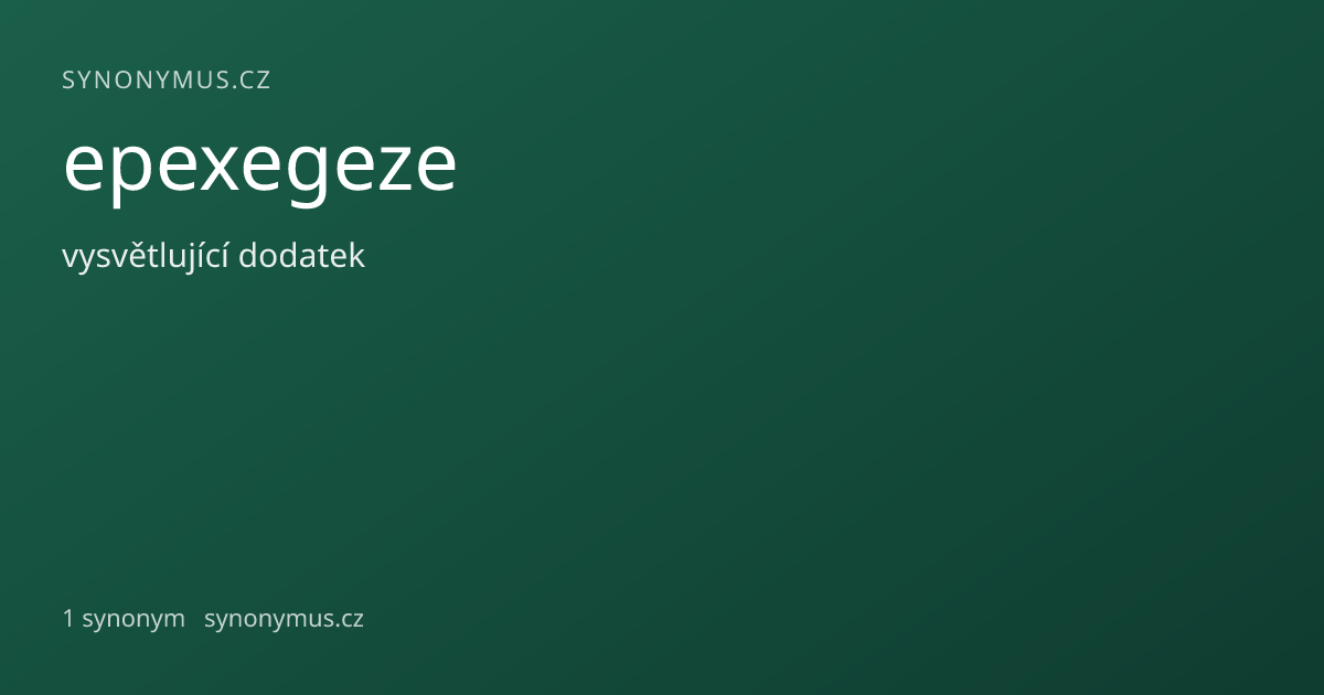 Náhled odkazu: epexegeze