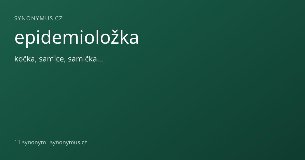 Náhled odkazu: epidemioložka