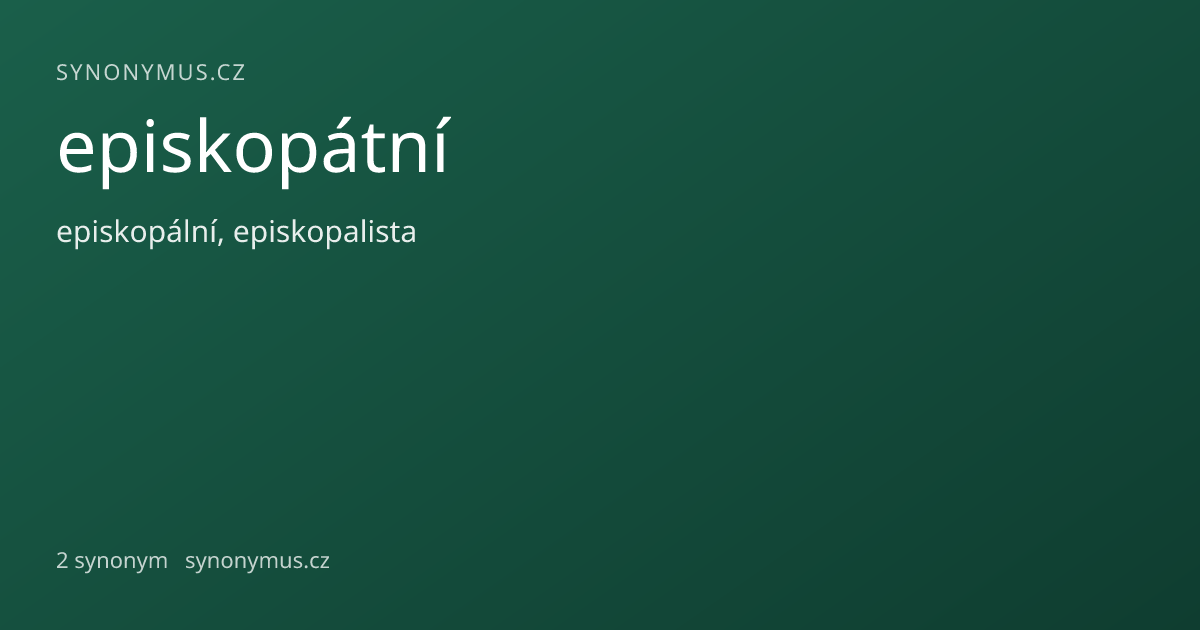 Náhled odkazu: episkopátní