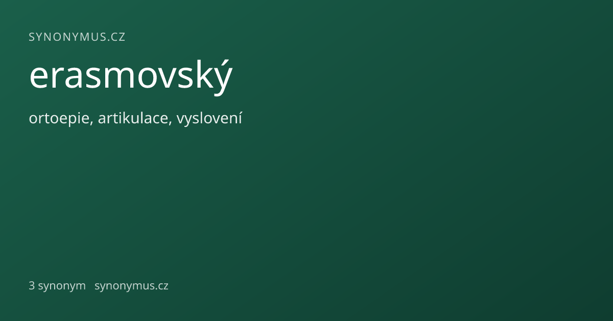 Náhled odkazu: erasmovský