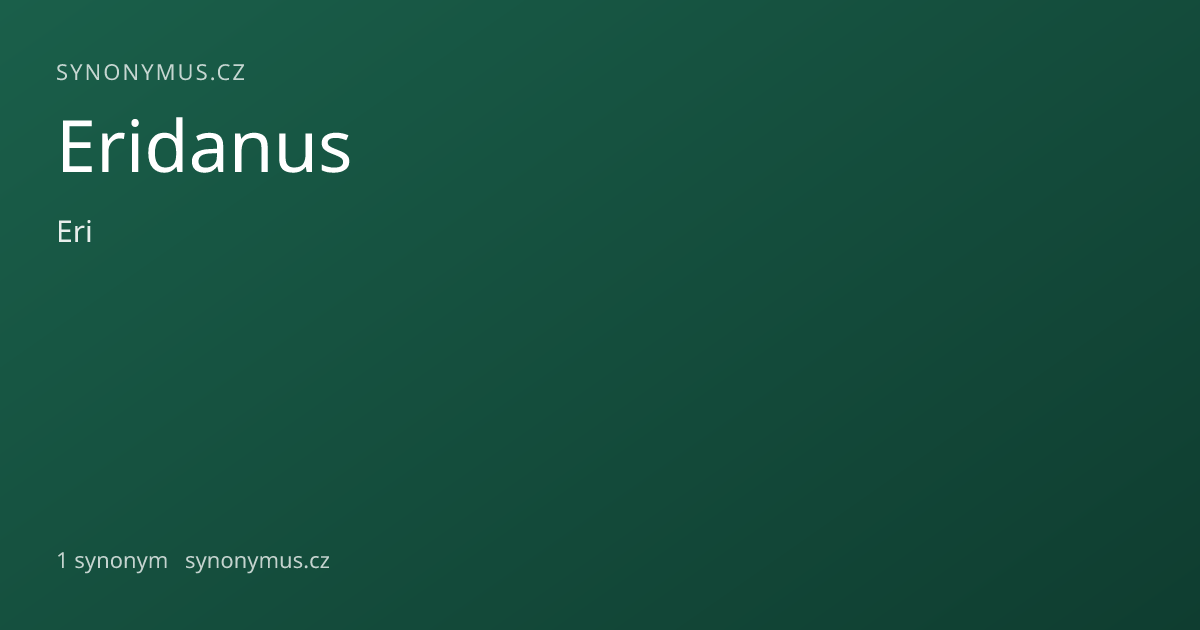 Náhled odkazu: Eridanus