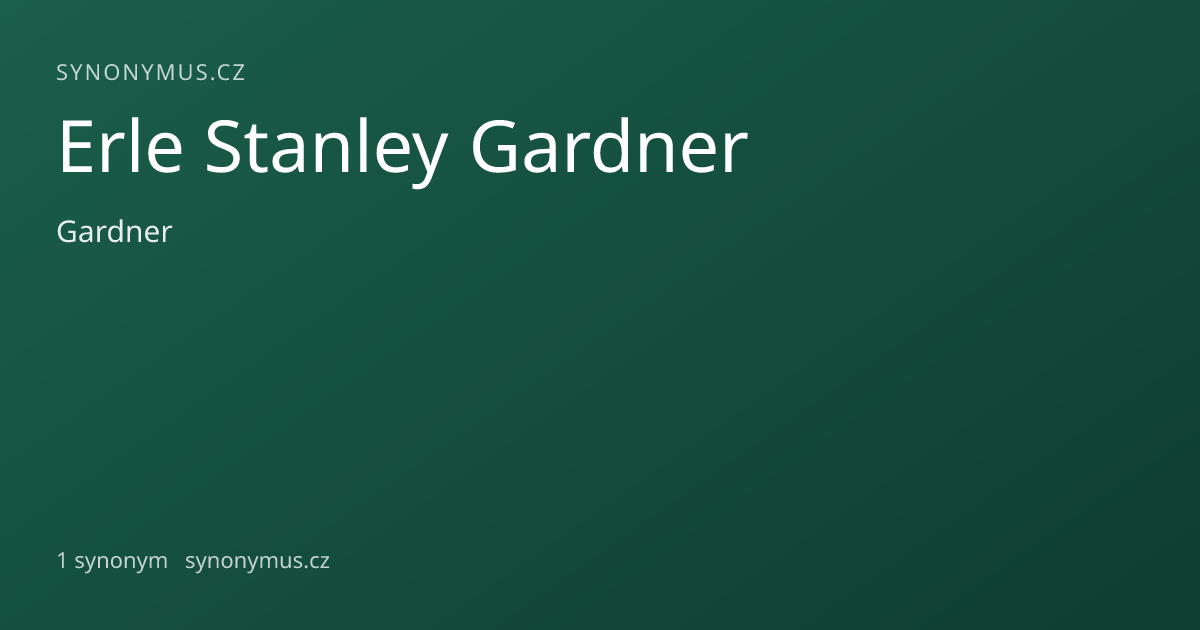 Náhled odkazu: Erle Stanley Gardner