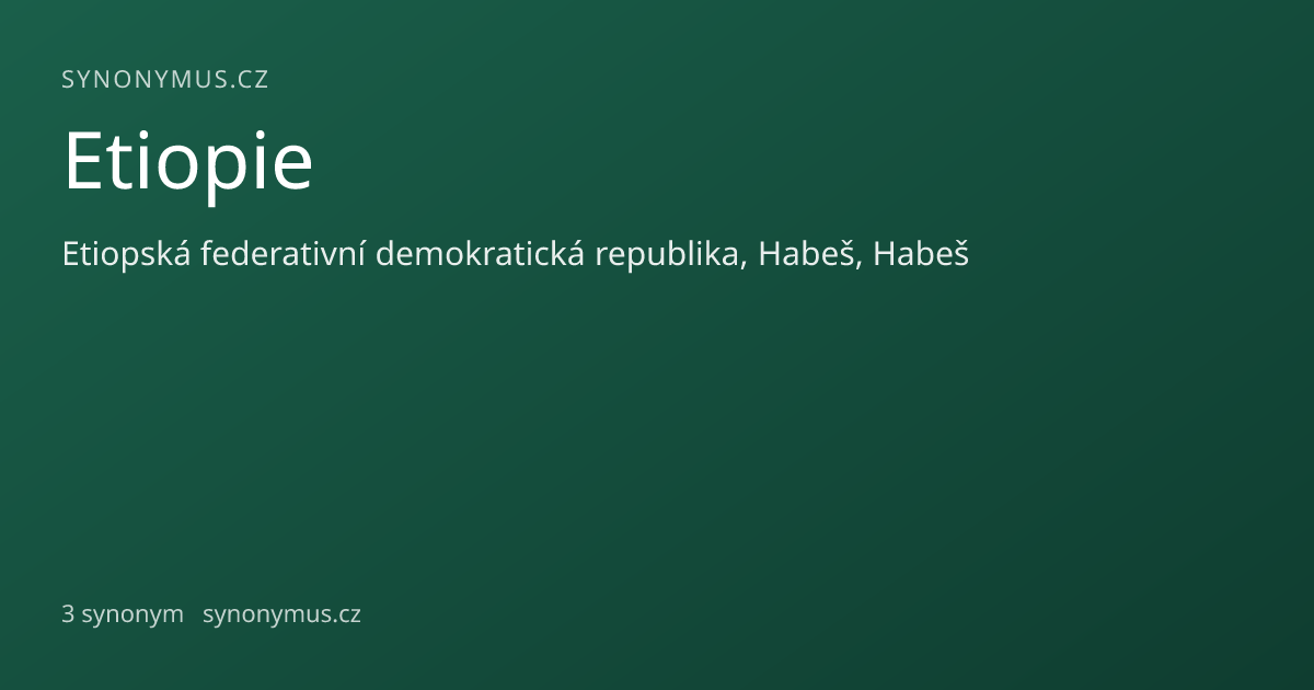Náhled odkazu: Etiopie