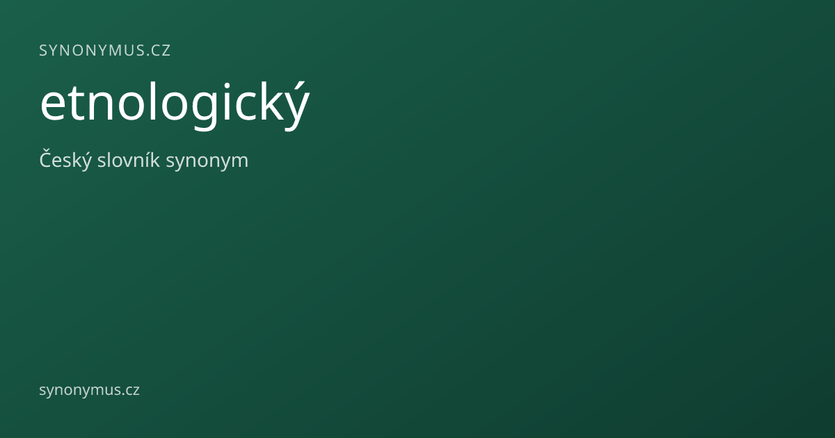 Náhled odkazu: etnologický