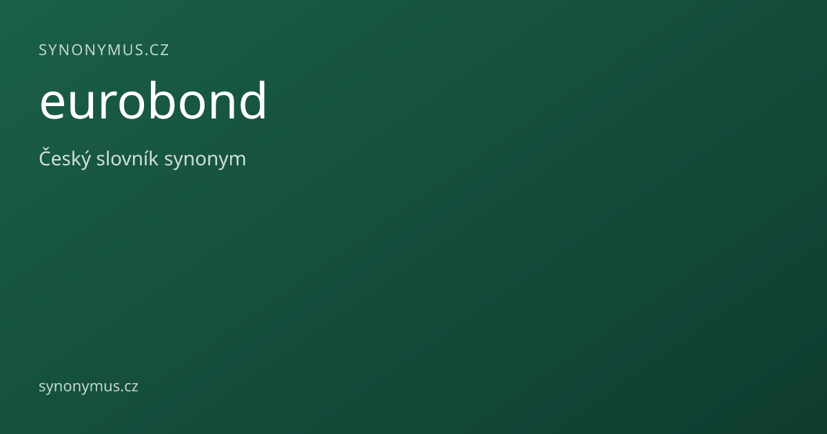 Náhled odkazu: eurobond