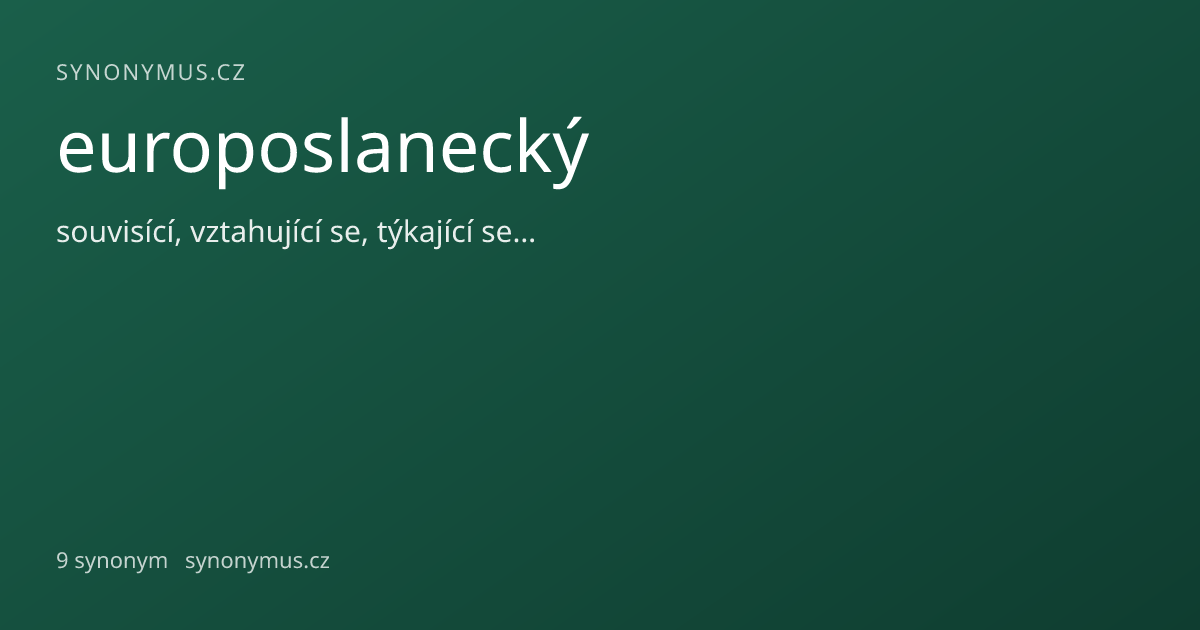 Náhled odkazu: europoslanecký