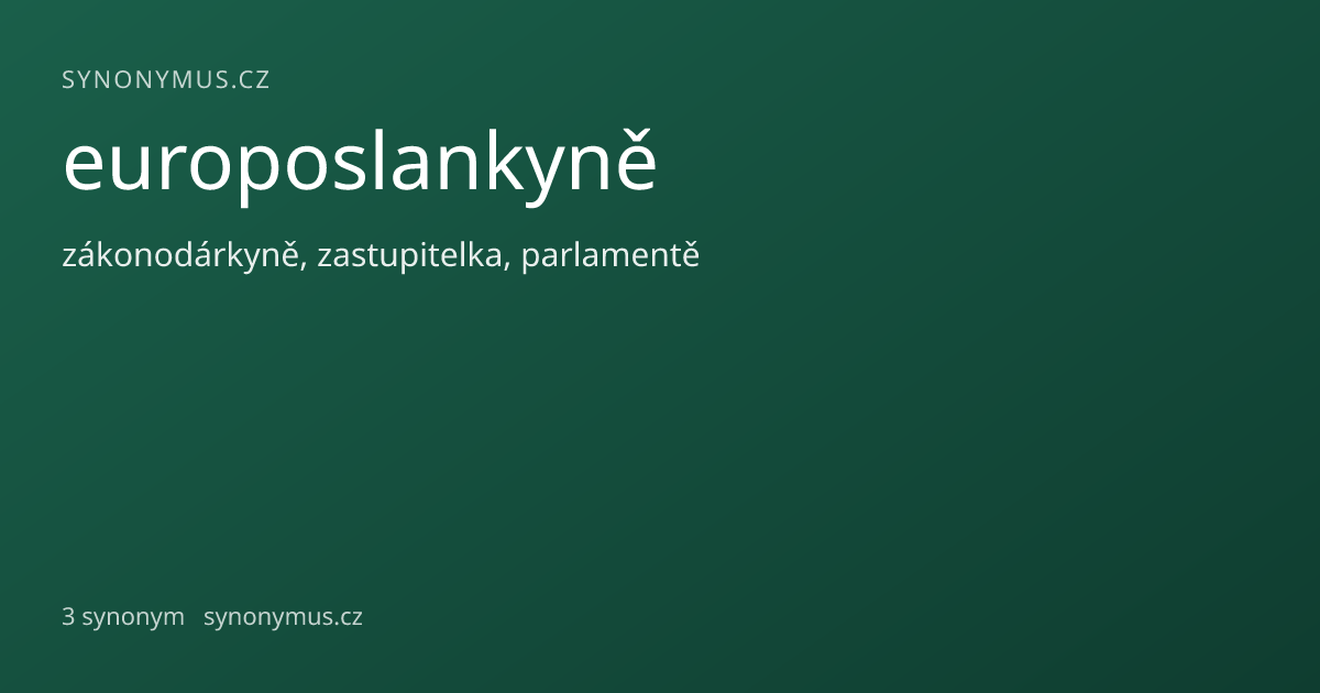 Náhled odkazu: europoslankyně