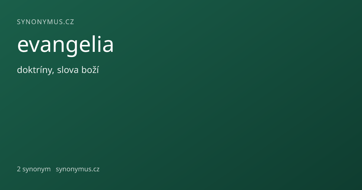Náhled odkazu: evangelia
