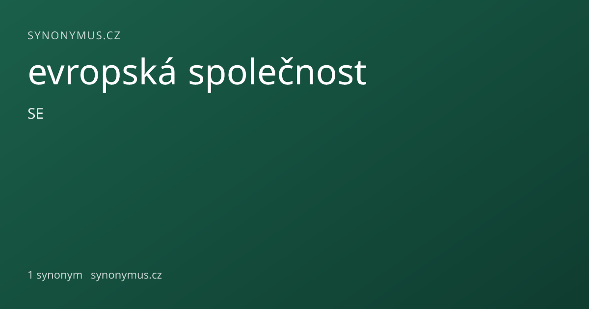 Náhled odkazu: evropská společnost