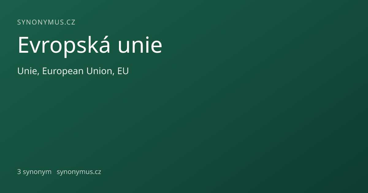 Náhled odkazu: Evropská unie