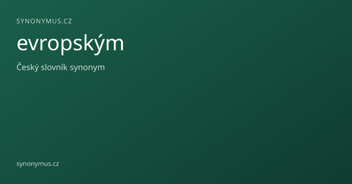 Náhled odkazu: evropským