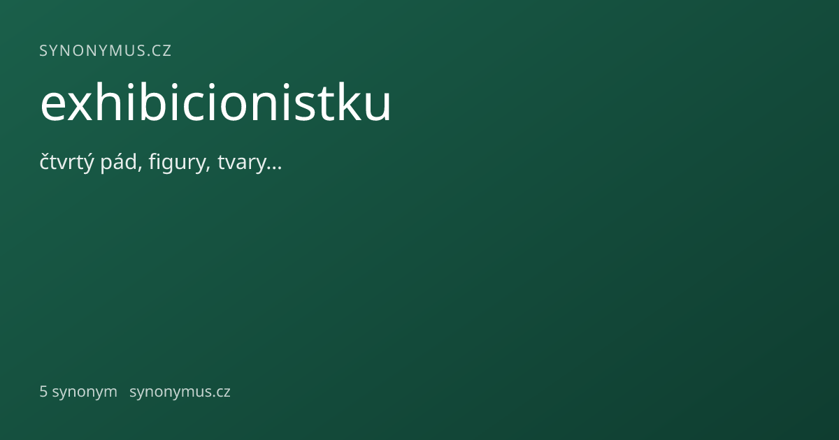 Náhled odkazu: exhibicionistku