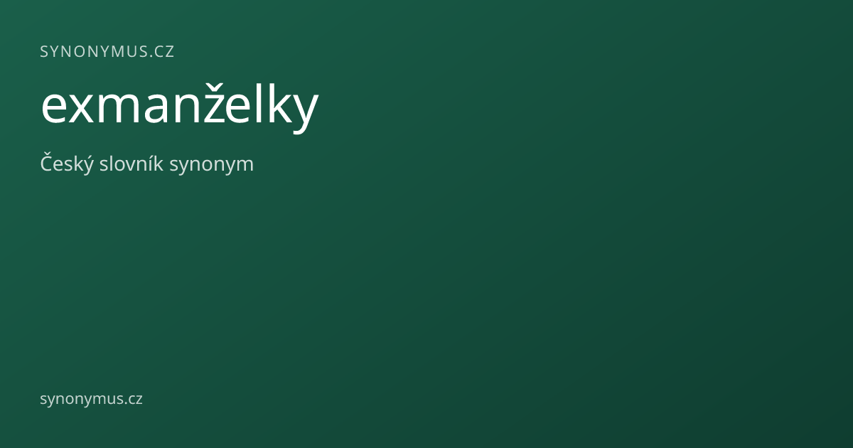 Náhled odkazu: exmanželky