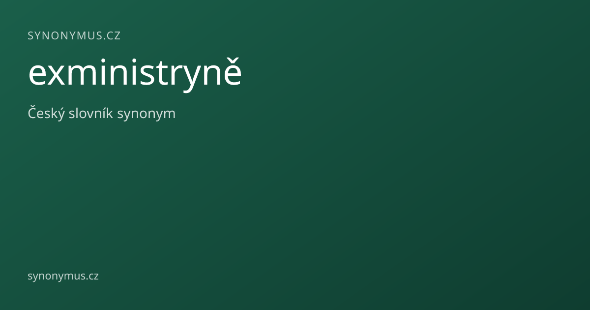 Náhled odkazu: exministryně