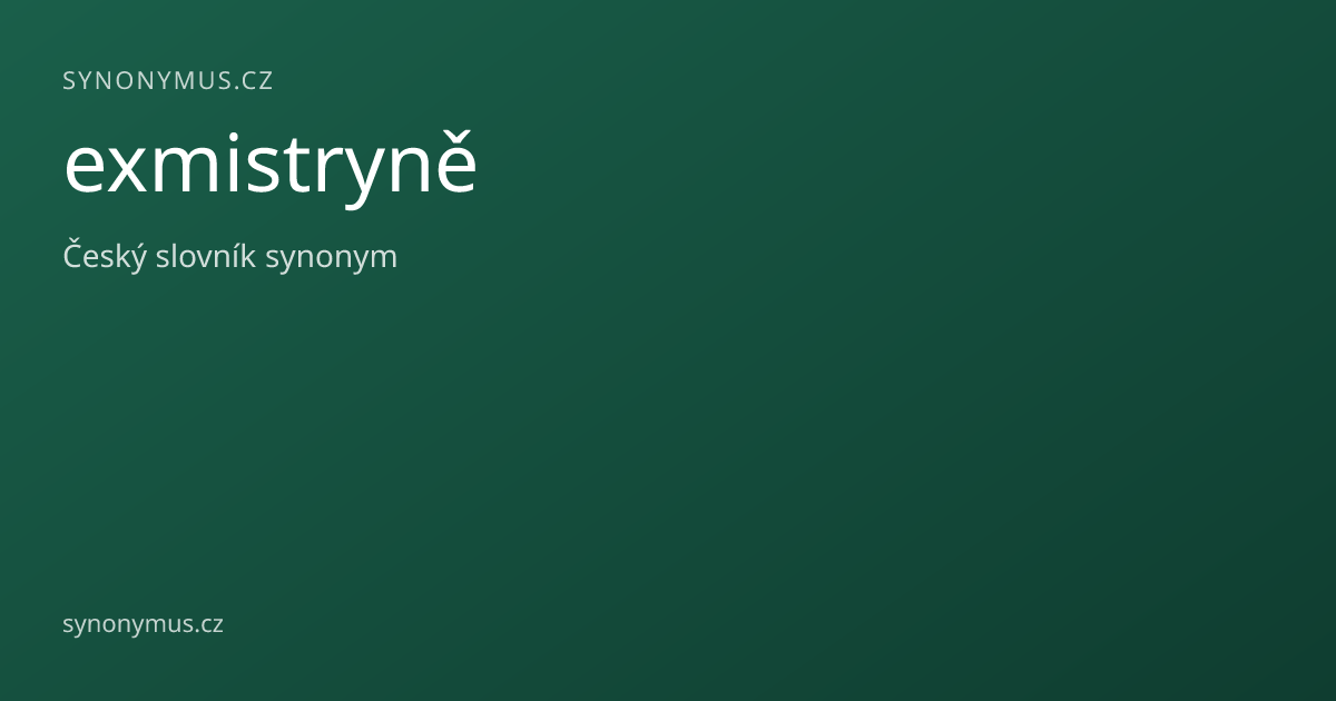 Náhled odkazu: exmistryně