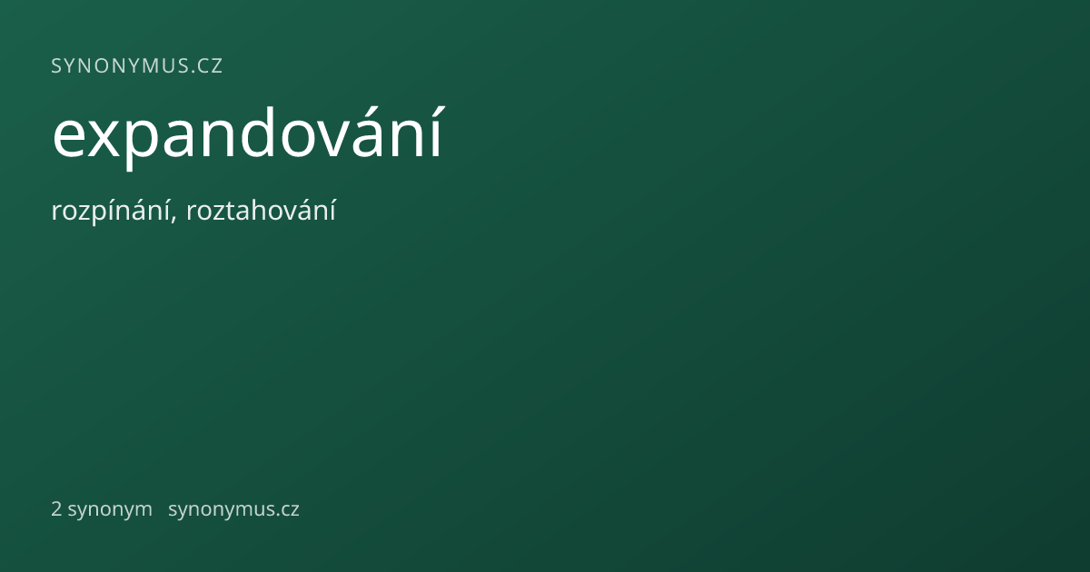 Náhled odkazu: expandování