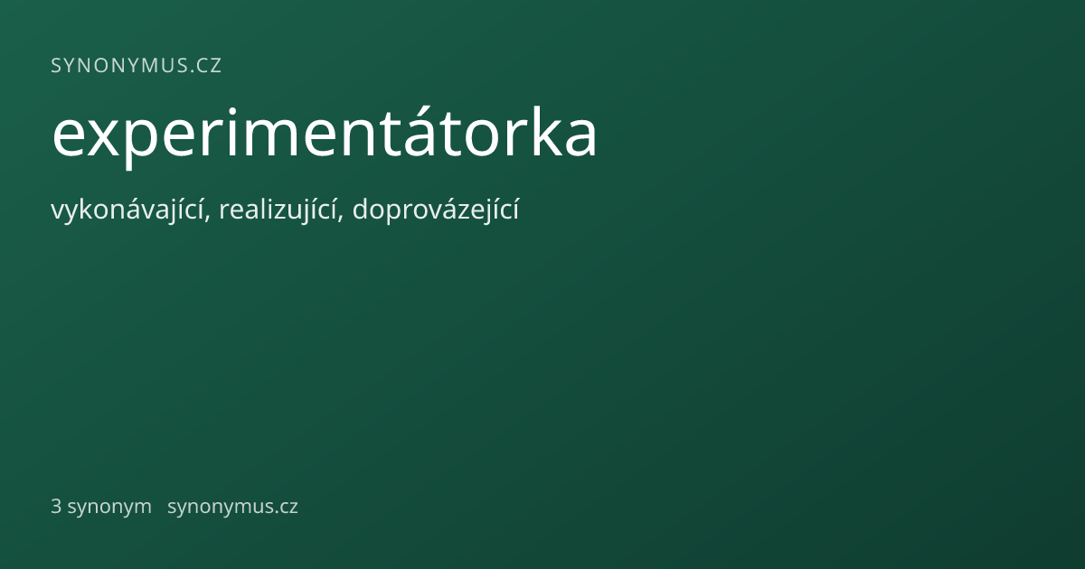 Náhled odkazu: experimentátorka