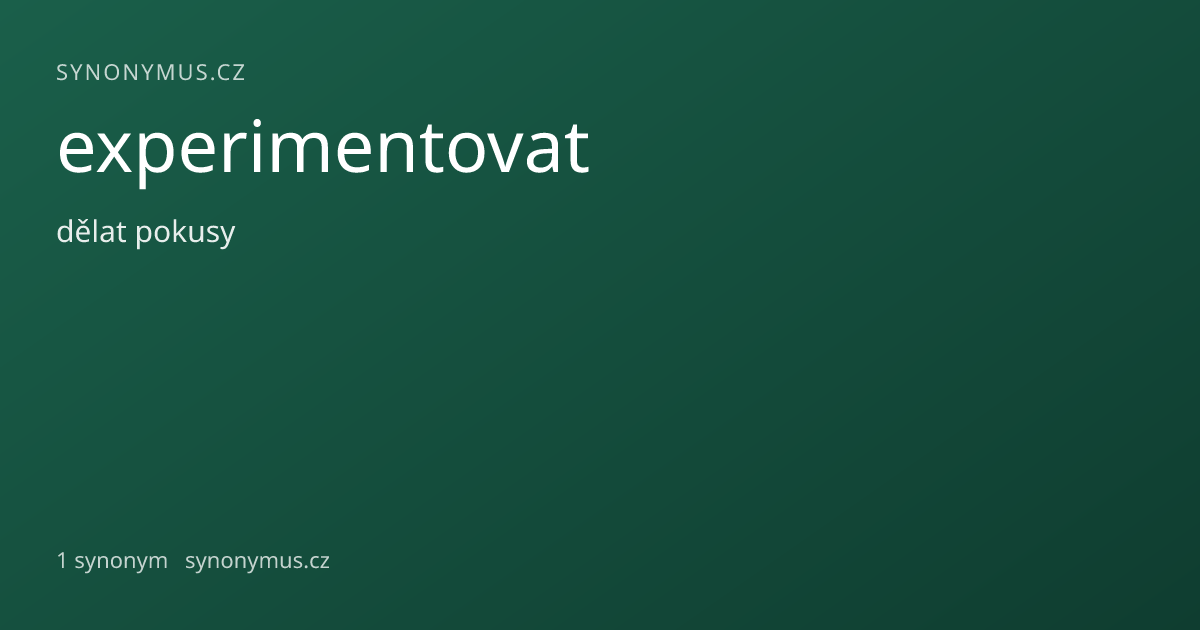 Náhled odkazu: experimentovat